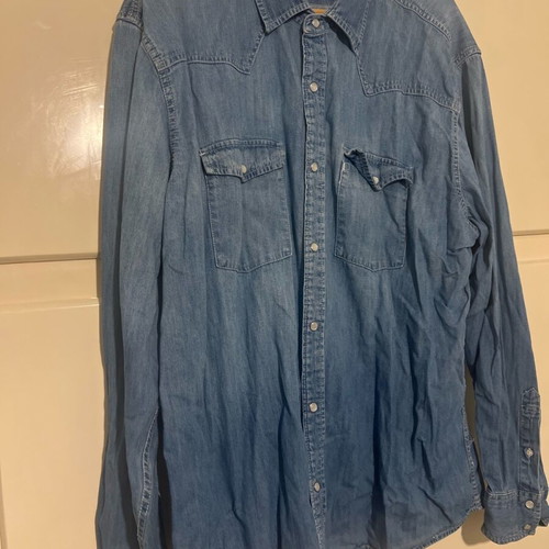 Tex Man denim shirt XXL like new, 100% cotton, blue