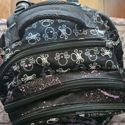 No Fear school backpack used, large with 6 compartments