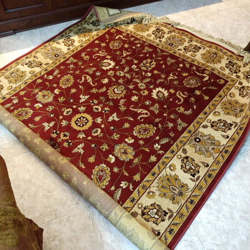 Χαλί viscose καινούργιο μπορντό 165x237 εκ. τεσσάρων εποχών