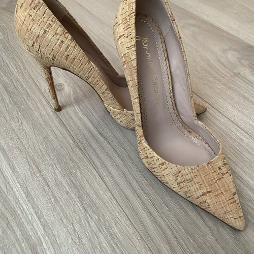Jean-Michel Cazabat cork pumps size 38, Vero Cuoio