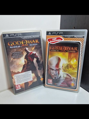 God of War Ghost of Sparta и Chains of Olympus PSP игри като нови