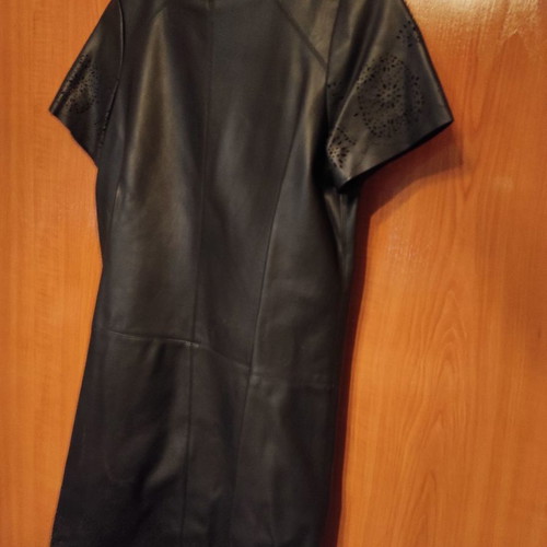 Zara dress new, black leatherette with cutout design