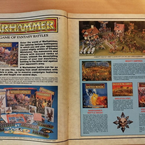 Warhammer The Games Workshop World of Hobby Games book used, English