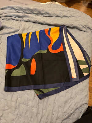 Scarf like new, multicolored