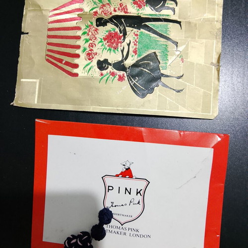 Poster used from London with torn envelope