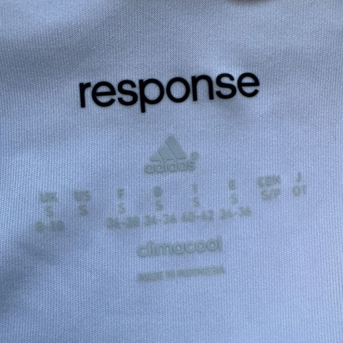 Adidas Response tennis polo shirt like new, white, size S