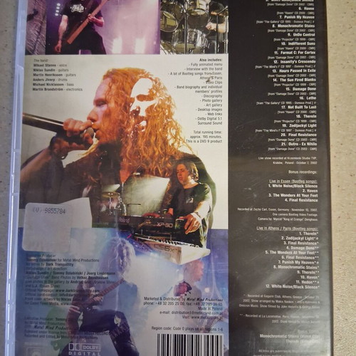 Dark Tranquillity Live Damage DVD