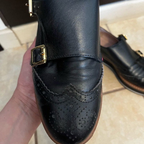 Classico black leather Oxford women's shoes size 38