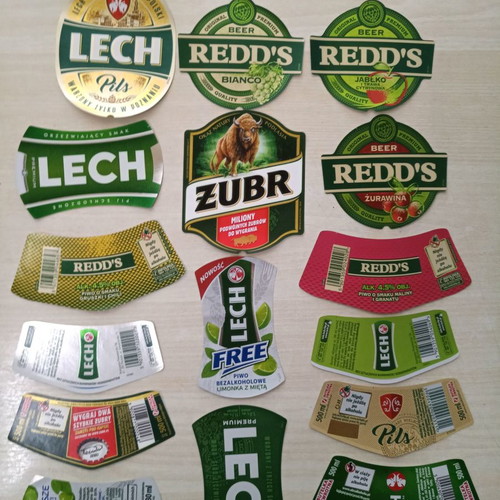 Beer labels Poland-Czech Republic No19A new, set of 30 pieces