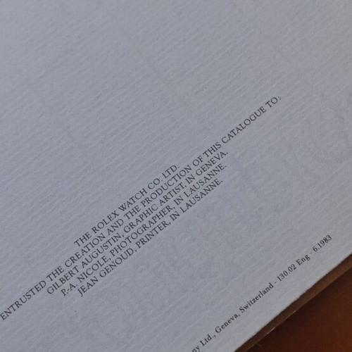 Rolex Cellini magazine used with rare vintage models
