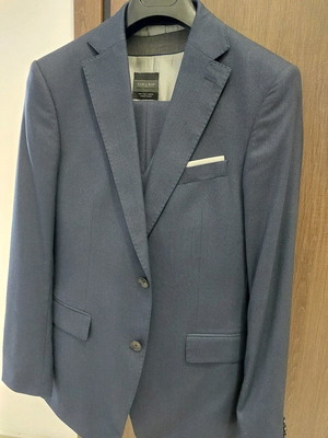 Zara men's suit used, blue, size L