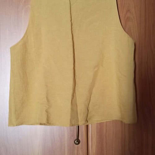 Cotton blouse new, mustard color, size L