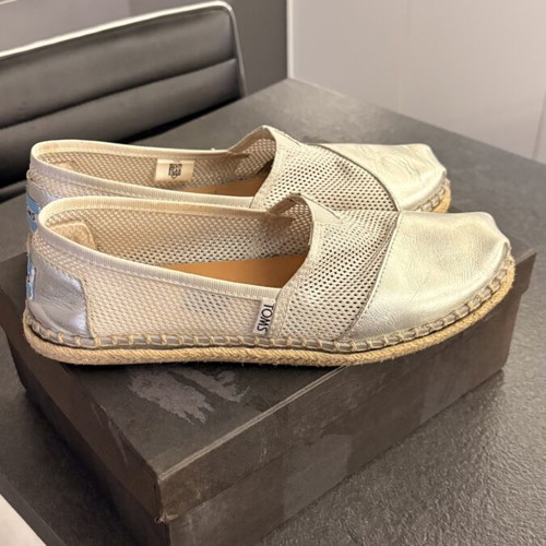 Toms espadrilles silver size 39