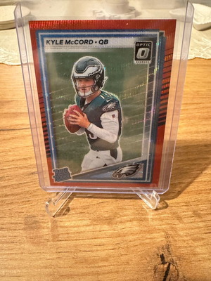 Kyle Mc Cord RC red glitter κάρτα Panini NFL σαν καινούργιο