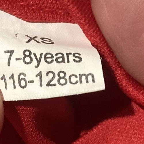 Lotto kids T-shirt red, like new, sizes 116 cm and 122 cm
