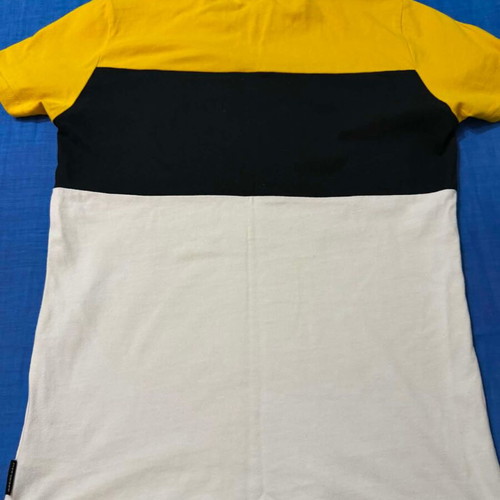 Superdry T-shirt like new, size Small, yellow and white