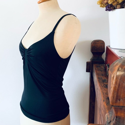 Veloudakis Black Jersey Top like new, size S