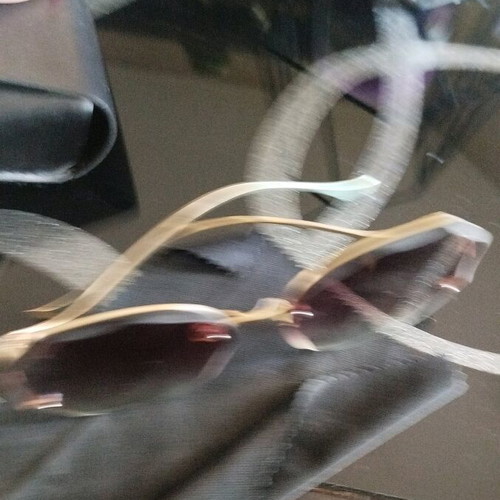 Shein asymmetrical sunglasses like new, beige