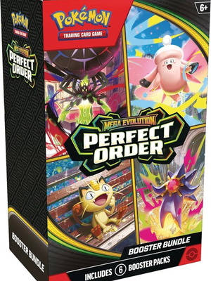 Pokemon TCG Mega Evolution Perfect Order booster bundle σφραγισμένο, 6 boosters