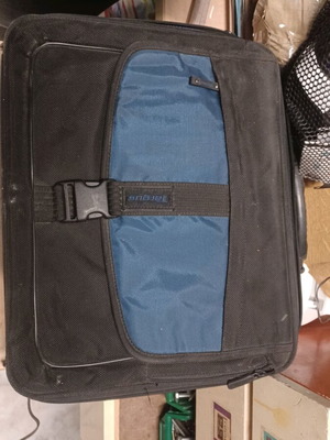 Laptop bag with multiple compartments like new, black and blue