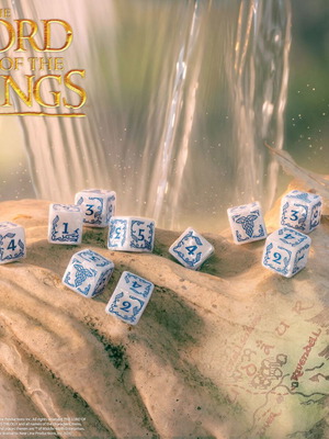 The Lord of the Rings Rivendell 10xD6 Dice Set Stone