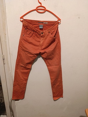 Please Italian orange jeans size M used