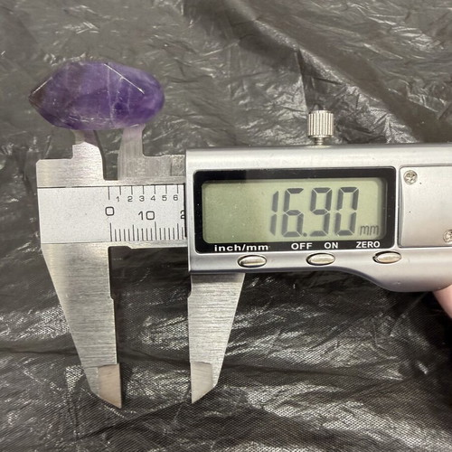 Amethyst ring new, carved from natural crystal