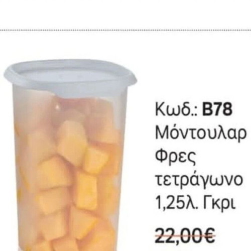 Tupperware set of 2 modular Fresh containers 1.25L and 810ml new