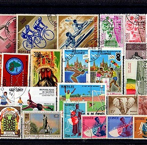 W034 GUINEA (Guinée-Afrique) σφραγισμένα γραμματόσημα