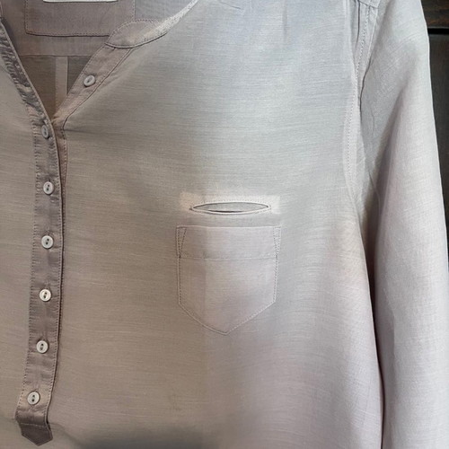 Massimo Dutti thin lilac shirt new, size 40, cotton and silk