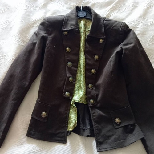 "NO NAME Athens" Mid-Length Military Chic Style Jacket like new, brown