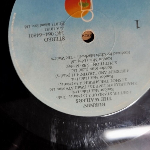 Bob Marley & The Wailers Burnin' vinyl used, reggae