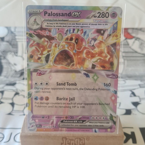 Palossand ex Pokémon card new, Double Rare 091/191 Surging Sparks