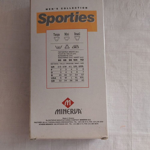 Sporties Minerva men's briefs size S new, raf color