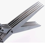 Herb scissors with five blades new