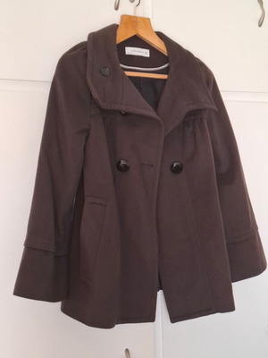 Zara women's coat like new, 100% viscose, brown, size S
