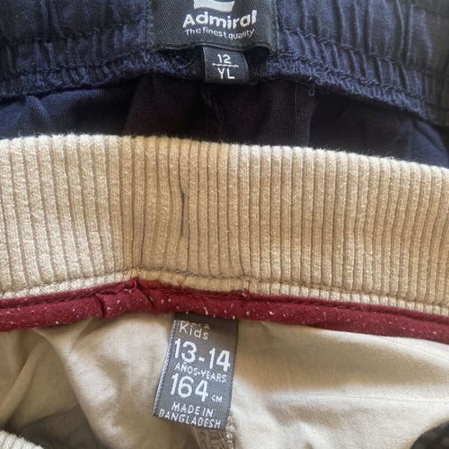 Boys' bermudas pack of 11 small size, like new, ages 13-14