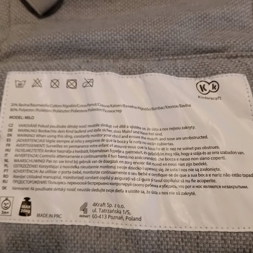 Ergonomic baby carrier like new