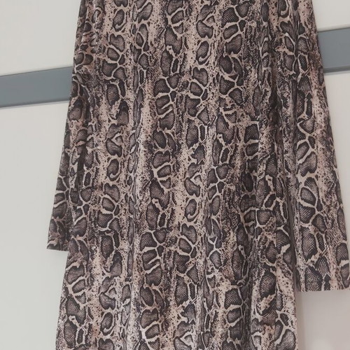 Mini leopard dress size large made in Italy like new