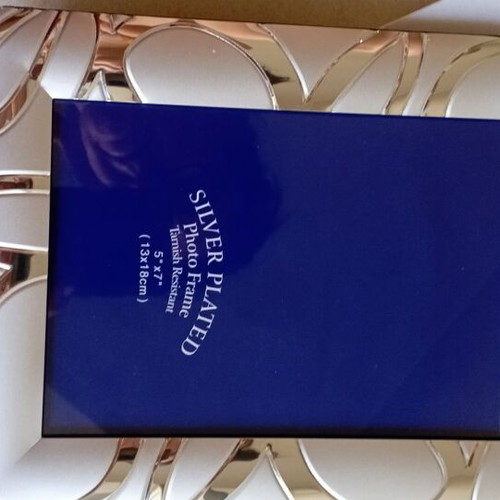 Silver plated luxury photo frames, 10x15 and 13x18 cm, set of 2