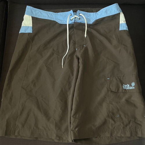 Jack Wolfskin Swimwear Mens Medium very good brown light blue white