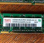  2 μνήμες RAM (laptop & desktop) - 512MB - 256MB