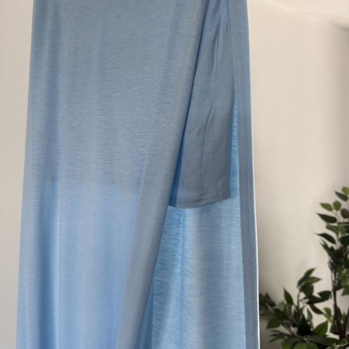 Boohoo maxi skirt light blue size S