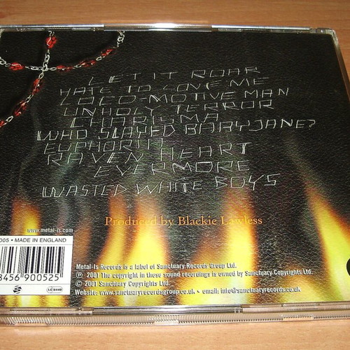 W.A.S.P. Unholy Terror CD used, metal