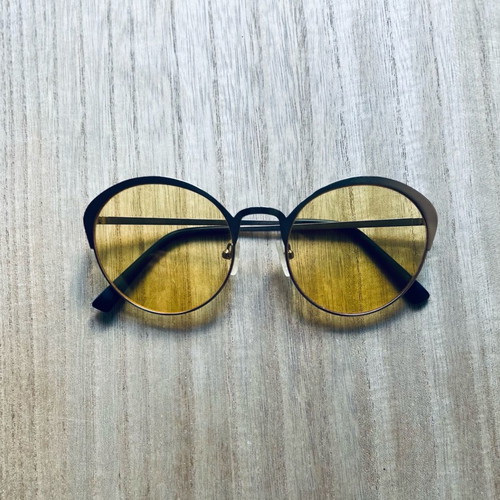 Hawkers sunglasses used, transparent with yellow tint