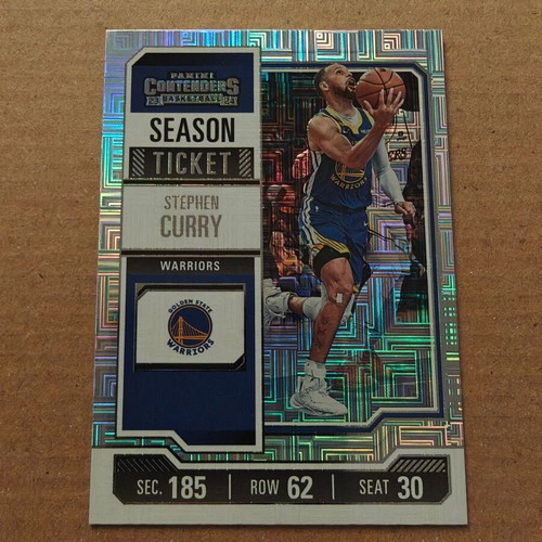 Stephen Curry Golden State Warriors 2023-24 Panini Contenders Season Ticket Mojo Prizm No. 55 like new