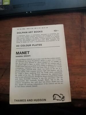 Manet book used, French