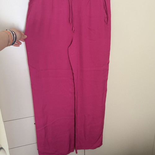Zara fuchsia summer pants like new, size L