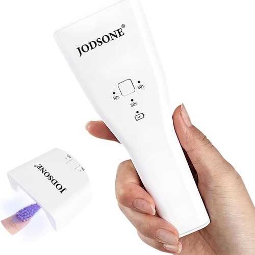 JODSONE Mini UV Nail Lamp rechargeable with timer and sensor