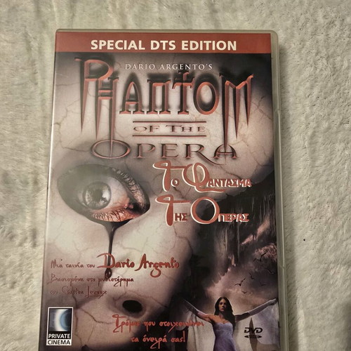 The Phantom Of The Opera DVD used, thriller horror with subtitles